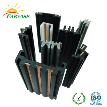 Co-extrusion Plastic Guide Rail Insert Copper Strip